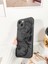 Iphone 13-14 Uyumlu Kılıf Mat Siyah Ejderha Desenli Dayanıklı Yumuşak Kamera Korumalı Kapak 4