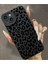Iphone 15 Plus / 14 Plus Uyumlu Kılıf Mat Siyah Leopar Desenli Yumuşak Kamera Korumalı Kapak 2