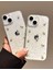 Apple iPhone 13-14 Uyumlu Kılıf Simli Gül Darbeye Karşı Dayanıklı Yumuşak Silikon Kapak 4