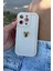 Iphone 12 Pro Max Uyumlu Kılıf 3D Gold Kalp Darbelere Dayanıklı Yumuşak Kamera Korumalı Kapak Beyaz 1