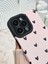 iPhone 13 Pro Max Kılıf Siyah Kalp Desenli Kamera Korumalı Estetik Zarif Yumuşak Silikon Kapak 2