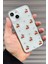 Apple iPhone 15 Uyumlu Epoksi Kiraz Desenli Şeffaf Kılıf Simli Darbeye Karşı Dayanıklı Kapak 1