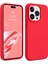 Iphone 15 Pro Max Kılıf Kadife Lansman Soft Yumuşak Liquid Silikon Kamera Korumalı Kapak Kırmızı 1