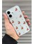 Apple iPhone 16 Uyumlu Epoksi Kiraz Desenli Şeffaf Kılıf Simli Darbeye Karşı Dayanıklı Kapak 1