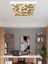 Eviniz Için Lüks Baskı Avize, 60WATT, Beyaz Veya Gün Işığı Tercihli, Modern 60X60 Kare LED Lamba 1