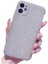iPhone 11 Uyumlu Kılıf Simli Ince Darbeye Dayanıklı Silikon Parlak Kılıf Yumuşak Kapak Silver 3