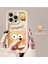 Iphone 15 Pro Uyumlu Kılıf Süngerbob Desenli 3D Oyuncaklı Kamera Korumalı Yumuşak Kapak Krem 1