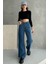 Normal Bel Paça Dikişsiz Wide Leg Jean - 2040 4