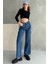 Normal Bel Paça Dikişsiz Wide Leg Jean - 2040 5
