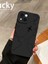 Iphone 13-14 Uyumlu Kılıf Mat Siyah Harita Desenli Darbelere Dayanıklı Yumuşak Kamera Korumalı Kapak 4