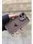 Iphone 16 Uyumlu Kılıf 3D Gold Kalp Darbelere Dayanıklı Yumuşak Kamera Korumalı Kapak Kahve 3