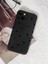 Iphone 13-14 Uyumlu Kılıf Mat Siyah Kalp Desenli Darbelere Dayanıklı Yumuşak Kamera Korumalı Kapak 2