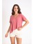 Blush Breeze – V Yaka Asimetrik Kesim Yazlık Bluz 4
