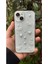Apple Iphone 15 Uyumlu Kılıf Inci Kalpli Fiyonk Şeffaf Kılıf Simli Darbeye Karşı Dayanıklı Kapak 1