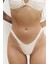 Zahira Yan Büzgü Detaylı Brezilyan Bej Bikini Altı 4