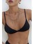 Bintang Ayarlanabilir Üçgen Siyah Bikini Üstü 4
