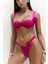 Larasis Çiçek Detaylı Gloplu Fuşya Bikini Üstü 4
