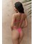 Lahla Büzgü Detaylı Kalın Bant Pembe Bikini Altı 5