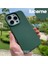 Iphone 14 Pro Max Kılıf Kadife Lansman Soft Yumuşak Liquid Silikon Kamera Korumalı Kapak Yeşil 1