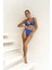 Bagus Kalın Bantlı Brezilyan Mavi Bikini Altı 2