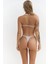 Zahira Ön Halka Detay Straplez Lila Bikini Üstü 5