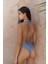 Arief Bağlamalı Gloplu Mavi Bikini Üstü 5