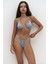 Dahlia Askısı Düğüm Detaylı Mavi Bikini Üstü 2