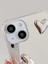 Iphone 15 Uyumlu Aynalı Kılıf Gümüş Kalp Tasarımlı Şık Darbelere Karşı Dayanıklı Esnek Kapak 5