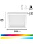 Beyaz Akıllı Sıva Üstü Rgb Kare Panel Tavan Armatürü 17W 2
