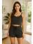 Crop Takım - Askılı Crop Takım Likralı Siyah (Xl) (491491) 2