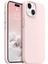 Iphone 15 Kılıf Kadife Lansman Soft Yumuşak Liquid Silikon Kamera Korumalı Kapak Pembe 1