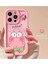 Iphone 14 Pro Max Uyumlu Kılıf Patrick Desenli 3D Oyuncaklı Kamera Korumalı Yumuşak Kapak Pembe 1