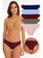 Kadın Düz Renkler Pamuklu 5'li Slip Külot - Set KTS3039 1