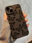 Iphone 15 Uyumlu Kılıf Mat Siyah Kelebek Desenli Darbelere Dayanıklı Yumuşak Kamera Korumalı Kapak 1