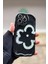 Iphone 16 Pro Uyumlu Kılıf New Flower Desenli Darbelere Dayanıklı Yumuşak Silikon Kapak Siyah 2