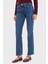 Streç Pamuklu Regular Fit Yüksek Bel Düz Paça Jeans Bayan Kot Pantolon WW0WW45009 1A9 1