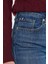 Streç Pamuklu Regular Fit Yüksek Bel Düz Paça Jeans Bayan Kot Pantolon WW0WW45009 1A9 4