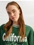 Yeni Sezon Şardonlu Uzun Kollu Bisiklet Yaka Kolej Baskılı Sweatshirt 1