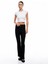 Yeni Sezon Slim Fit Nervürlü Ispanyol Paça Pantolon 2