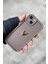 Iphone 15 Plus Uyumlu Kılıf 3D Gold Kalp Darbelere Dayanıklı Yumuşak Kamera Korumalı Kapak Kahve 1