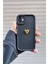 Iphone 12 Uyumlu Kılıf 3D Gold Kalp Darbelere Dayanıklı Yumuşak Kamera Korumalı Kapak Siyah 1