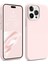 Iphone 15 Pro Max Kılıf Kadife Lansman Soft Yumuşak Liquid Silikon Kamera Korumalı Kapak Pembe 1