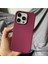 Iphone 14 Pro Max Kılıf Kadife Lansman Soft Yumuşak Liquid Silikon Kamera Korumalı Kapak Bordo 1