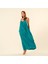Tavas Askılı Elbise - Yeşil 1