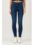 NELLY Skinny Fit Orta İndigo Kadın Jean Pantolon 8