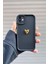 Iphone 11 Uyumlu Kılıf 3D Gold Kalp Desenli Darbelere Dayanıklı Yumuşak Kamera Korumalı Kapak Siyah 2