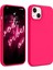 Apple Iphone 13-14 Lansman Kılıf Içi Kadifeli Kamera Yükseltili Silikon Kapak Fuşya Pembe 1