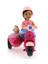Cute Doll Mini Bebek ve Köpekli Mor Motorsiklet 3