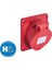 Electric 3026 309 1600 4X32A IP44 Makine Prizi (Eğik) Hızlı Bağlantı 1