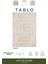 Tablo TL008A Beyaz Halı Geometrik Desen Antialerjik Pamuk Taban Yıkanabilir Salon Halısı Yatak Odası 2